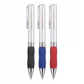 Custom Imprinted Union Printed - Vallerie Satin Twist Metal Pen