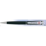 Custom Imprinted Monogram Matte Black Ball Point Pen w/ Satin Nickel Findings (Siikscreen)