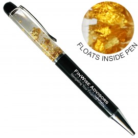 Custom Engraved Gold Flake Specialty Pen  Custom Engraved Gold Flake Specialty Pen