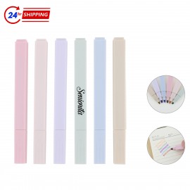 Logo Branded Six-colored Highlight Pen Set