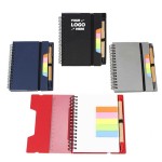 Notebook With Sticky Notes And Pen Custom Imprinted