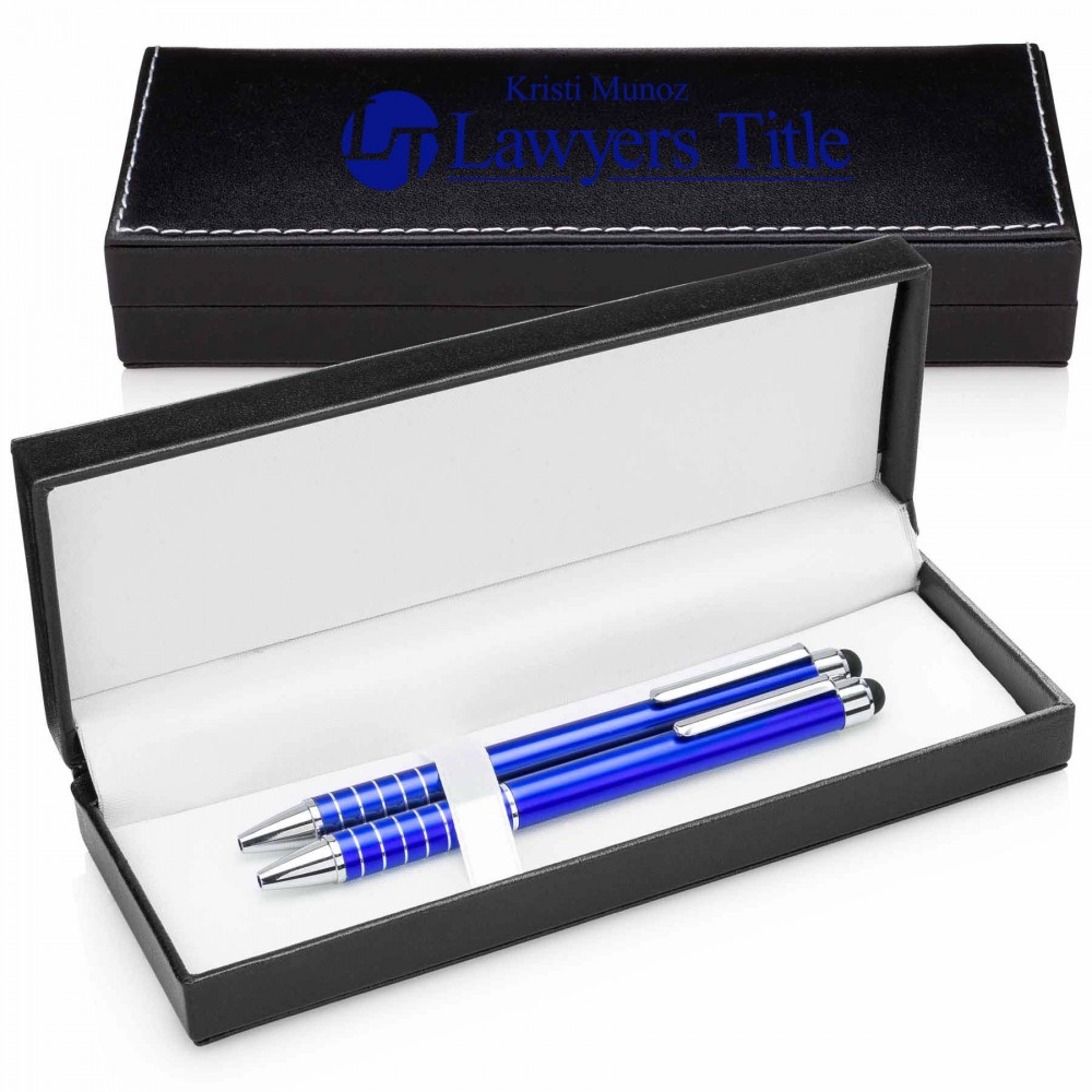 Axis Ballpoint Stylus Pen Gift Set Logo Branded Axis Ballpoint Stylus Pen Gift Set Logo Branded