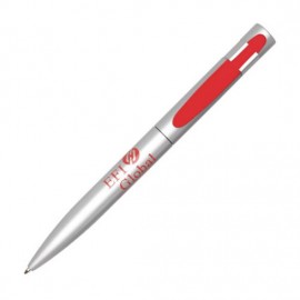 Custom Imprinted Harmony Pen - Silver/Red