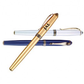 Logo Branded Classic Styling Brass Construction Roller Ball Pen