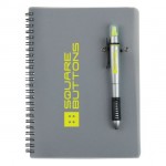 Custom Engraved Astro/Notebook Combo - Silver/Yellow