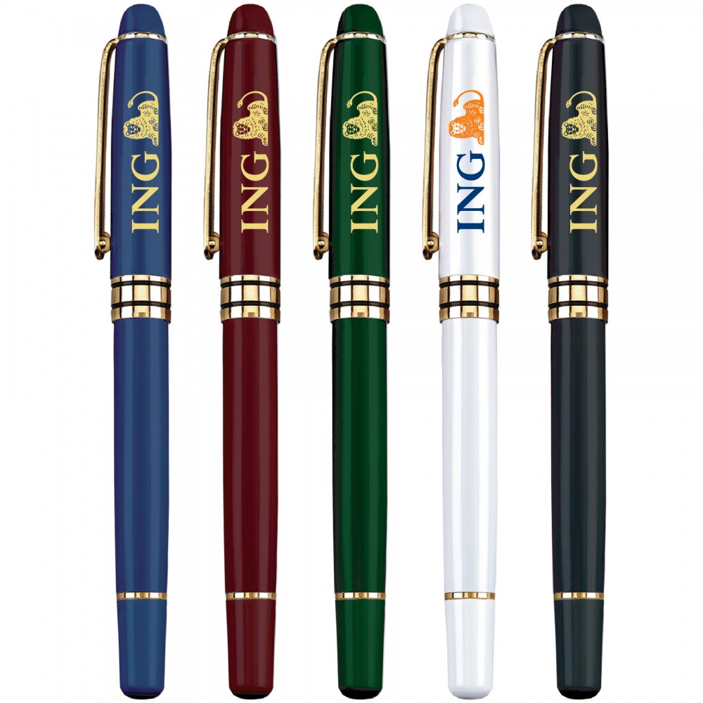 Classic Series Cap Off Brass Rollerball Pen Custom Engraved Classic Series Cap Off Brass Rollerball Pen Custom Engraved