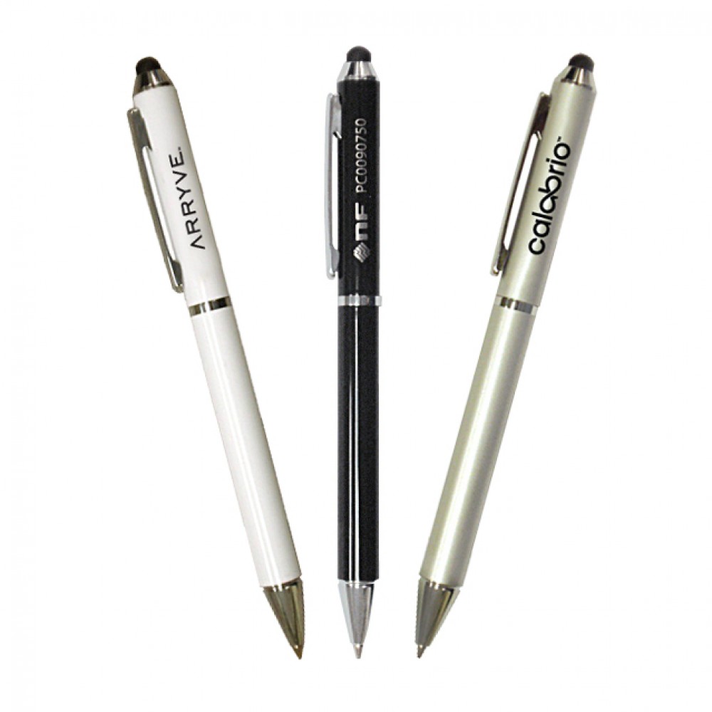 Tapper Brass Stylus Ballpoint Pen Logo Branded Tapper Brass Stylus Ballpoint Pen Logo Branded