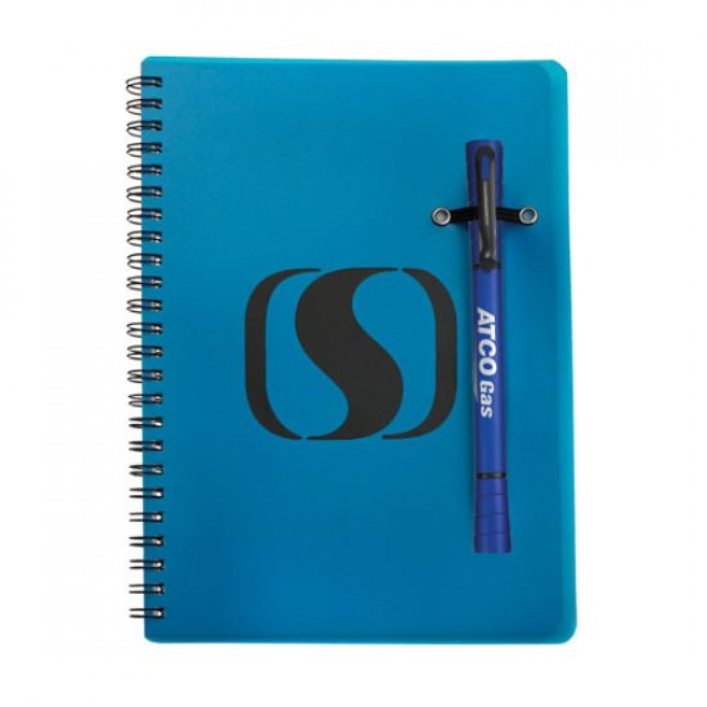 Custom Imprinted Double / Notebook Combo - Dark Blue Custom Imprinted Double / Notebook Combo - Dark Blue