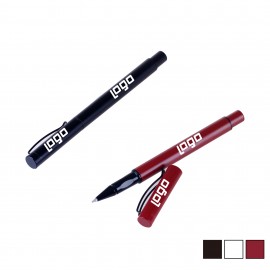 Logo Branded Matte Barrel Rollerball Pen