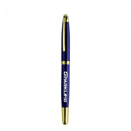 Gold-Accented Metal Business Pen Logo Branded