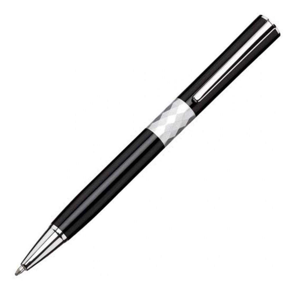 Logo Branded Brooklyn Metal Twist-Action Pen - Black Logo Branded Brooklyn Metal Twist-Action Pen - Black