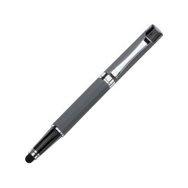 Pixel Metal Pen - Grey Logo Branded