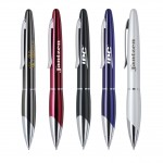 Logo Branded Freya-III Ballpoint Pen with Chrome Plated Accents