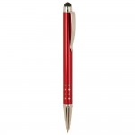 Burgundy with Silver Trim Laser Engraved Metal Pen/Stylus Logo Branded