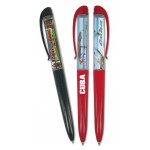 Logo Branded Economy Floating Liquid Pen w/3D Miniature (Slim Barrel)