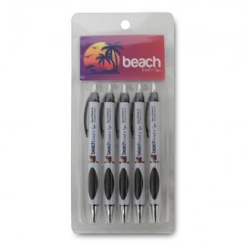 Full Color Squared Beach Pen (Pack of 5) Custom Imprinted  Full Color Squared Beach Pen (Pack of 5) Custom Imprinted