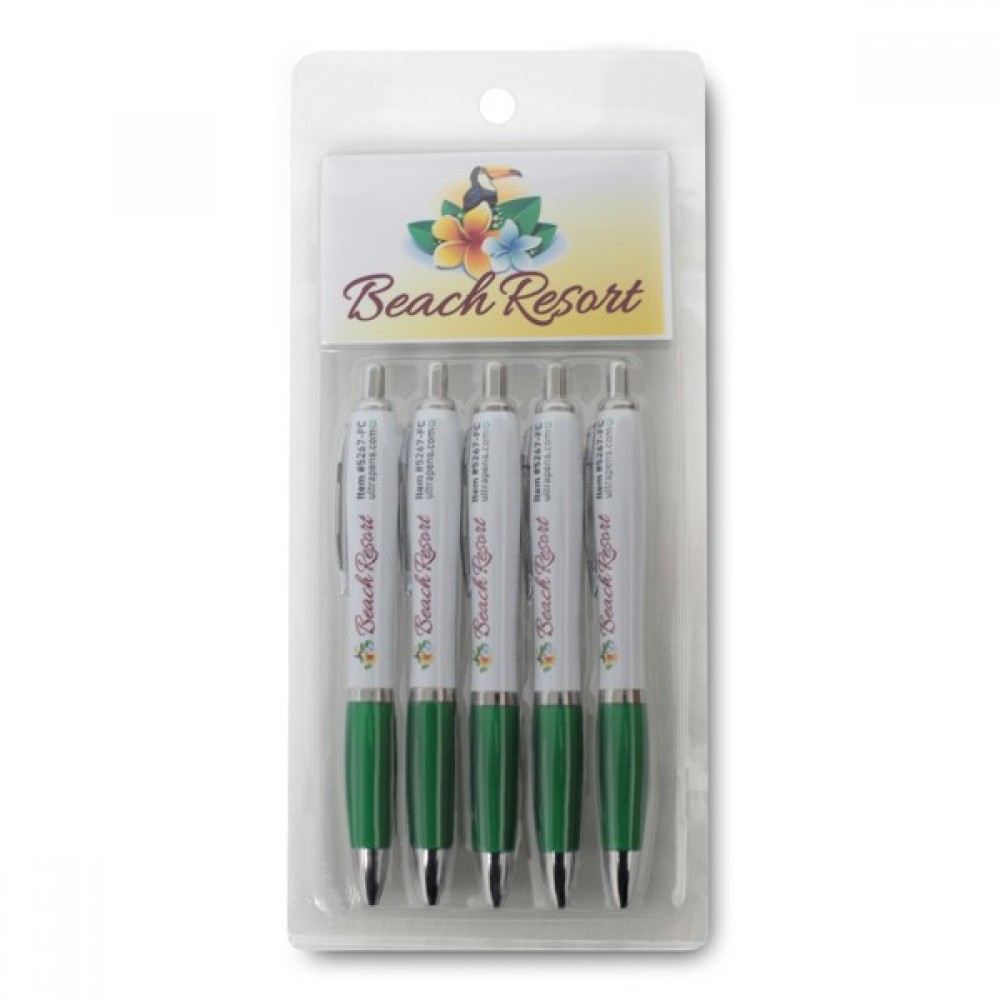 Squared Beach Resort Pen (Pack of 5) Custom Engraved