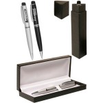 Spartan Ballpoint Metal Pens Gift Set Logo Branded