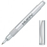 Apollo-I Silver Rollerball Pen w/Textured Grip Logo Branded