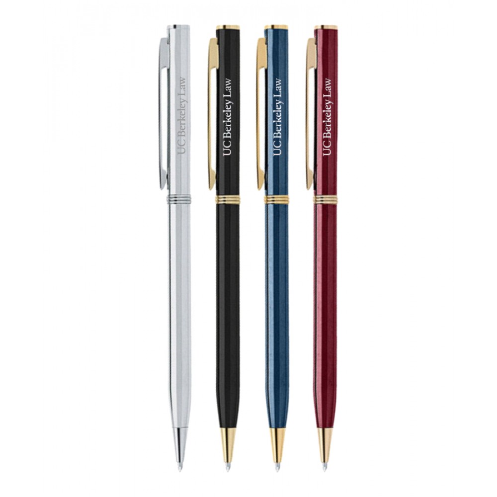 Custom Engraved Union Printed - Stylus Stick Metal Pen