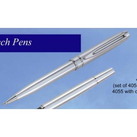 Silver Plated Brass Ball Pen Custom Engraved