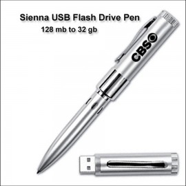 Sienna USB Flash Drive Pen - 128 MB Custom Imprinted  Sienna USB Flash Drive Pen - 128 MB Custom Imprinted