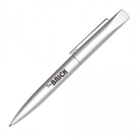 London Metal Pen - Silver Custom Imprinted  London Metal Pen - Silver Custom Imprinted