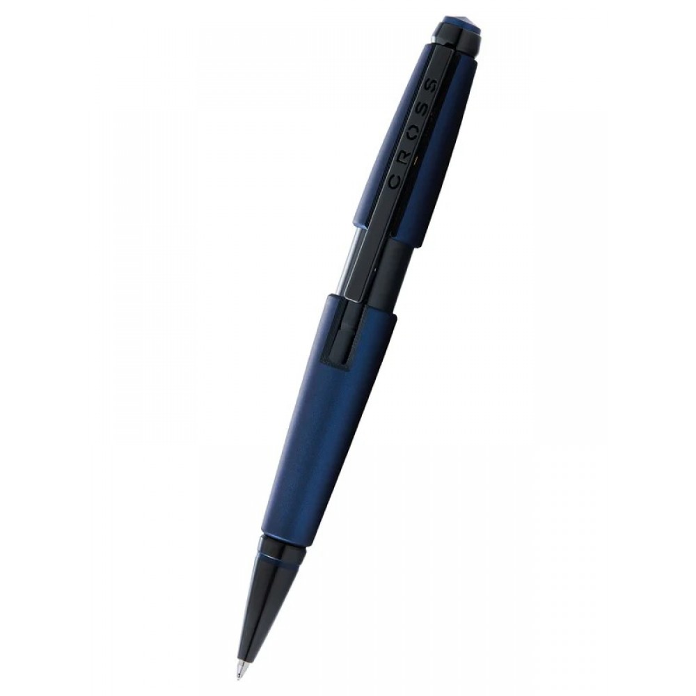 Custom Imprinted Cross Edge Blue Matte Lacquer Selectip Rollerball Pen Custom Imprinted Cross Edge Blue Matte Lacquer Selectip Rollerball Pen