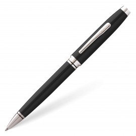 Cross Coventry Black Lacquer with Polished Chrome Ballpoint Pen Logo Branded  Cross Coventry Black Lacquer with Polished Chrome Ballpoint Pen Logo Branded