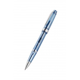 Logo Branded Cross Bailey Light Translucent Navy-Blue Resin with Chrome- Plated Appointments Rollerball Pen  Logo Branded Cross Bailey Light Translucent Navy-Blue Resin with Chrome- Plated Appointments Rollerball Pen