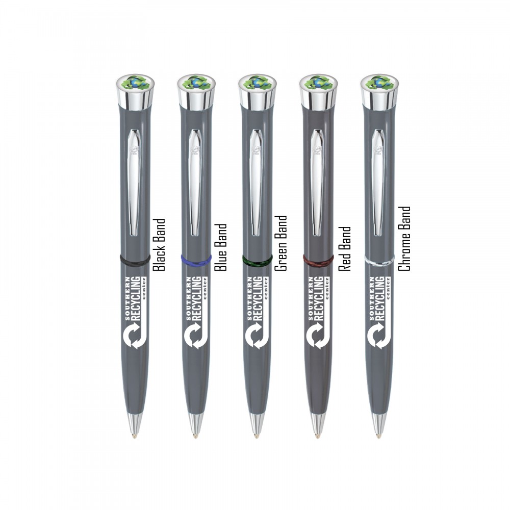 Recycled Collection- Garland USA Made Recycled Hefty | High Gloss Pen | Chrome Accents Logo Branded