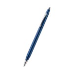 Custom Engraved Cross Classic Century Polished Translucent Cobalt Blue Engraved Diamond Pattern