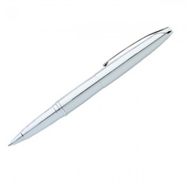 Logo Branded Cross Pure Chrome Rolling Ball Pen