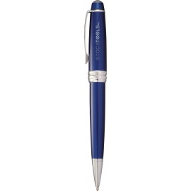 Custom Engraved Cross Bailey Blue Lacquer Ballpoint