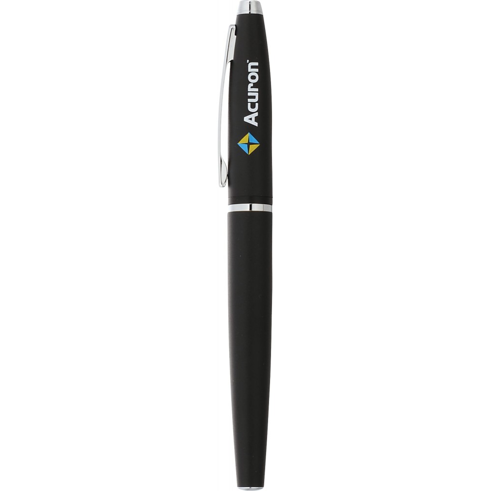 Custom Imprinted Cross Calais Matte Black Roller Ball