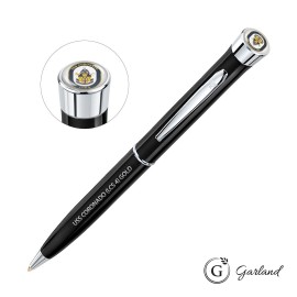 Garland Patriot Custom Ballpoint Twist Pen - Chrome Accent Logo Branded