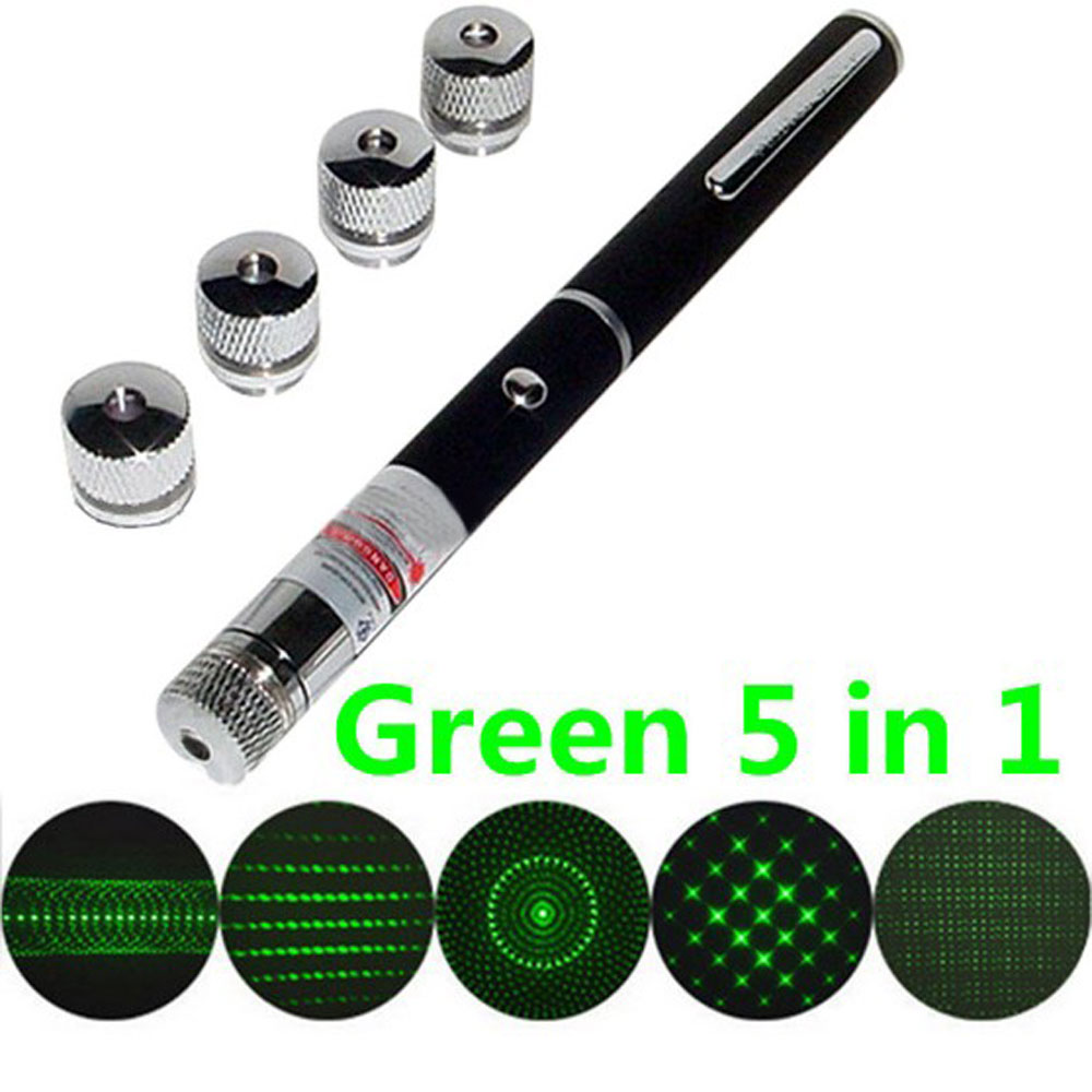 5 In 1 Battery Operated Laser Pointer Pen Custom Engraved