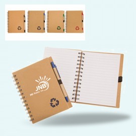 Artisanal Kraft Coil Memo Pad and Pen Kit Custom Imprinted Artisanal Kraft Coil Memo Pad and Pen Kit Custom Imprinted