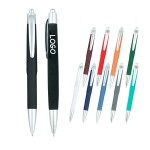 MOQ 10 Ballpoint Pen With Soft Touch Click Metal Custom Imprinted