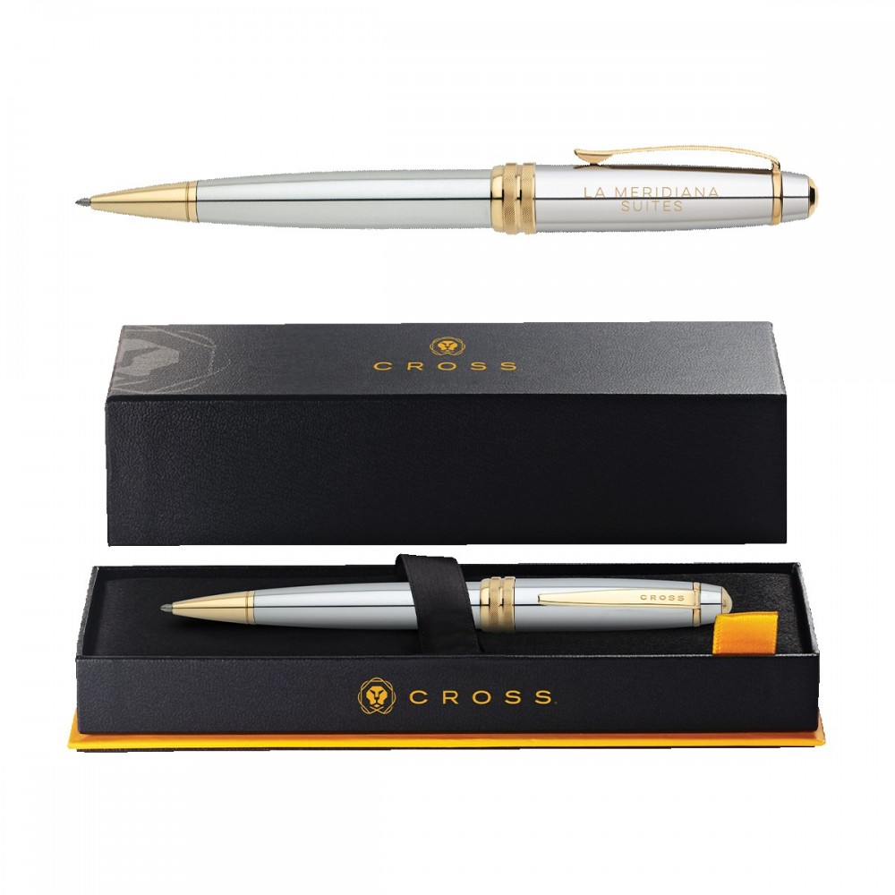 Logo Branded Cross Bailey 23KT Gold Ballpoint Pen Logo Branded Cross Bailey 23KT Gold Ballpoint Pen