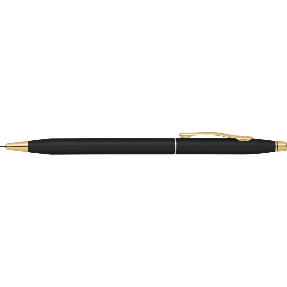 Custom Imprinted Cross Classic Century Cross Classic Black with 23KT Gold Plated Appointments 0.7mm Pencil
