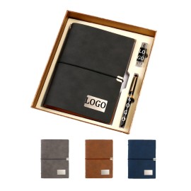 Custom Engraved Refillable Journal With Pen And Flash Drive Gift Set  Custom Engraved Refillable Journal With Pen And Flash Drive Gift Set