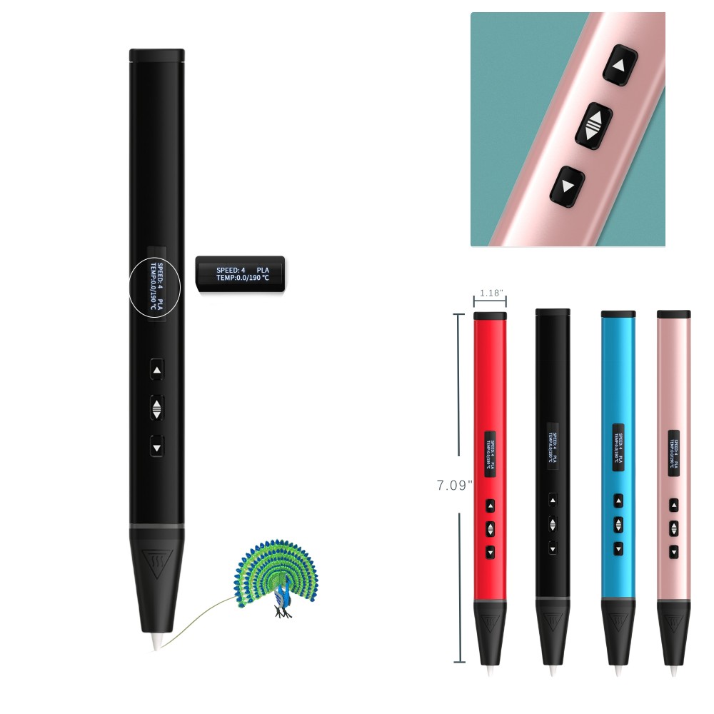Aluminum Alloy 3D Printing Pen Custom Imprinted