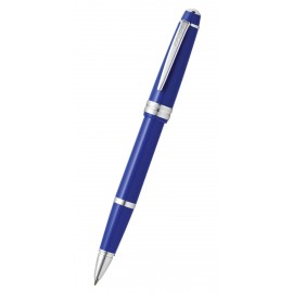 Cross Bailey Light Polished Blue Resin With Chrome Accents Rollerball Pen Logo Branded  Cross Bailey Light Polished Blue Resin With Chrome Accents Rollerball Pen Logo Branded