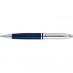 Custom Engraved Cross Calais Chrome and Blue Ballpoint Pen