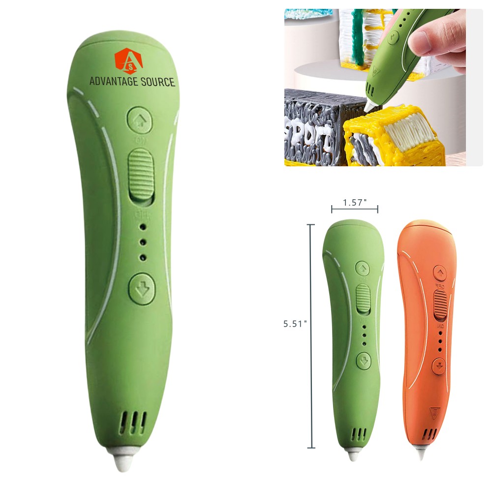 Logo Branded Safe 3D Printing Pen for Kids Creative Projects