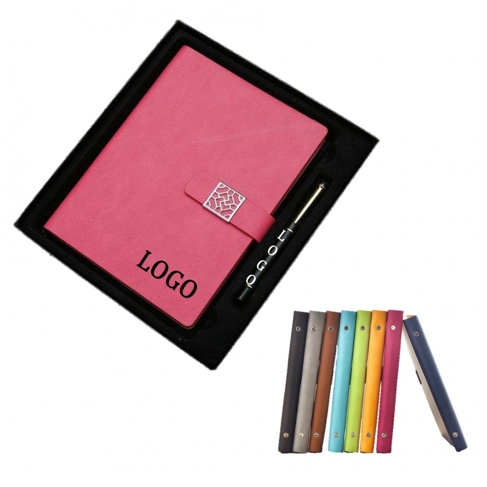 Refillable Notebook And Pen Business Set Logo Branded