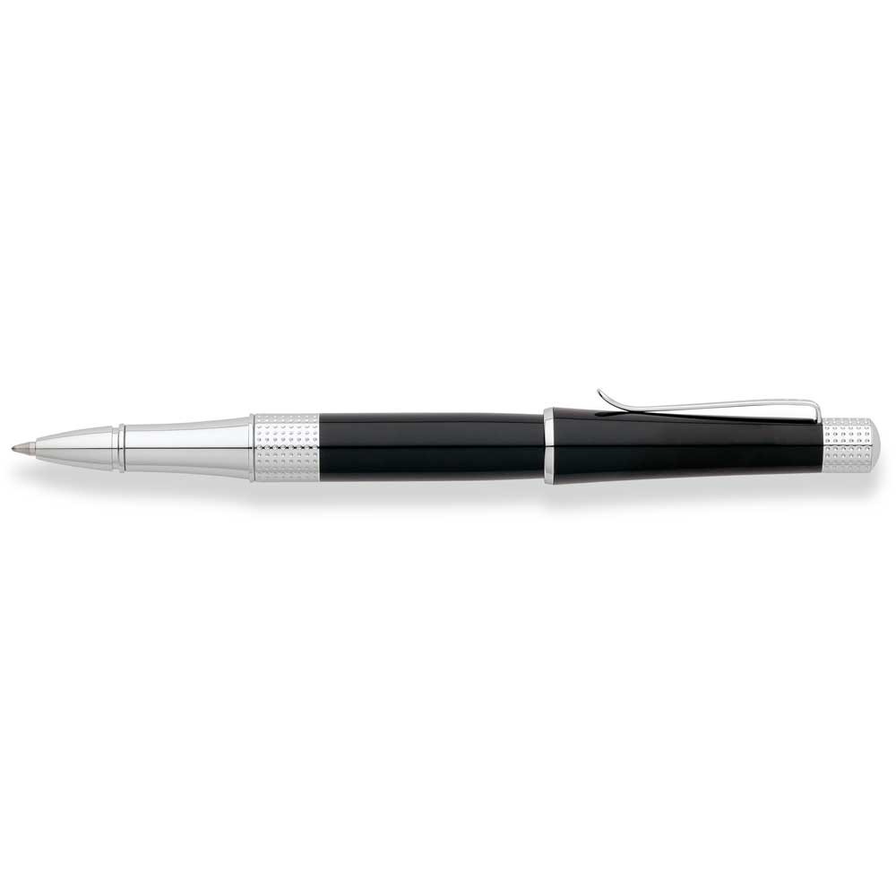 Cross Beverly Black Lacquer Rollerball Pen Beverly Black Lacquer Rollerball Pen w/Chrome Appts Custom Engraved