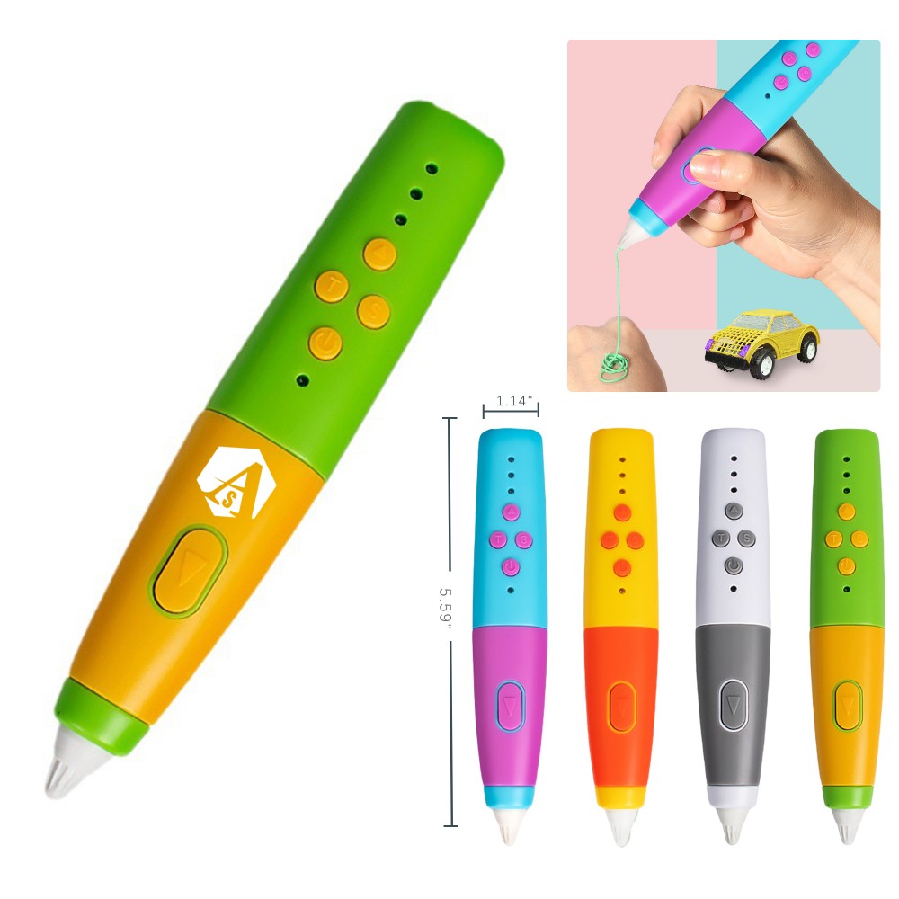 Educational Low-Temperature 3D Printing Pen for Kids Logo Branded Educational Low-Temperature 3D Printing Pen for Kids Logo Branded
