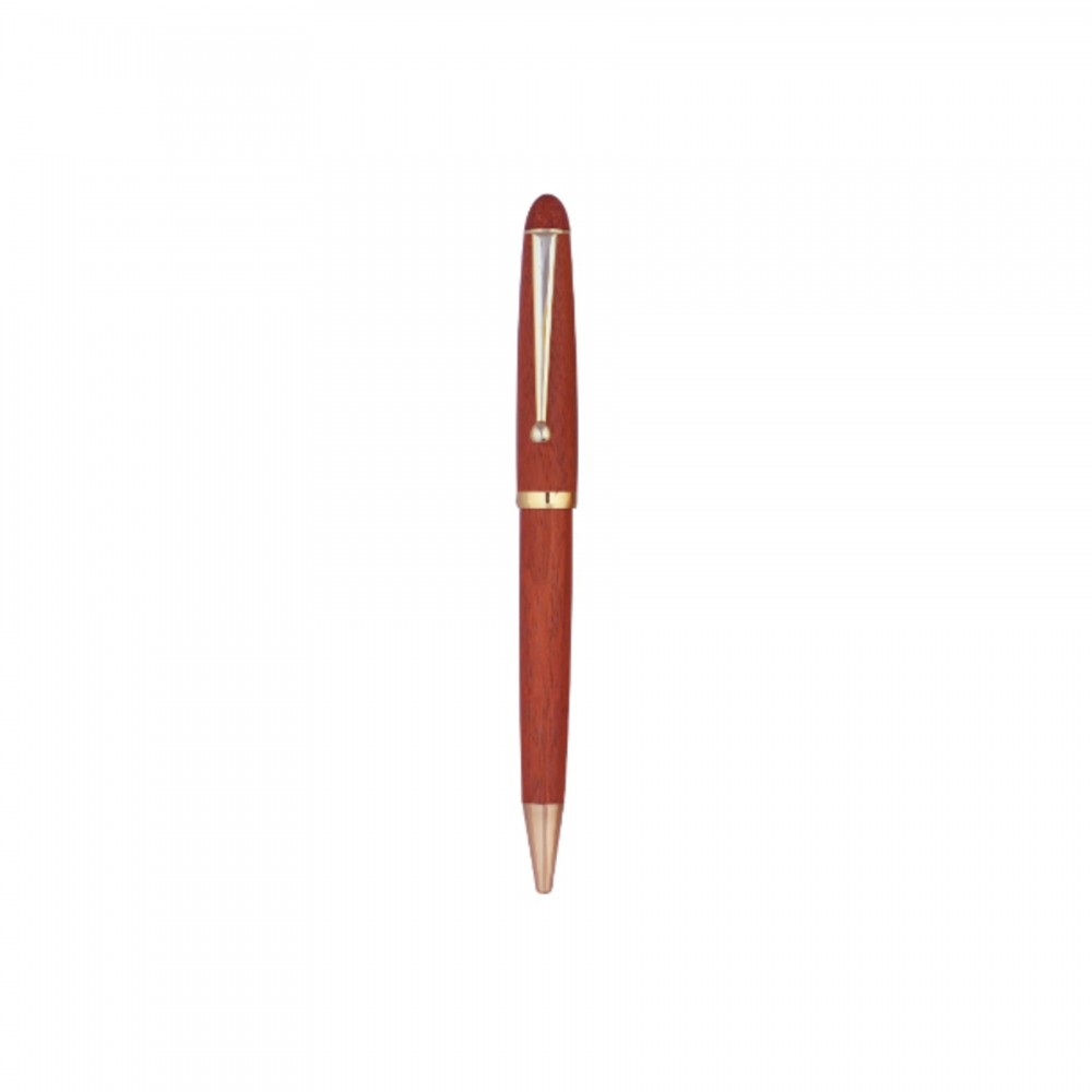 Wide Rosewood Ballpoint Pen Custom Imprinted Wide Rosewood Ballpoint Pen Custom Imprinted